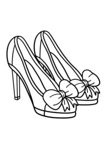 Desenho de Sapato Desenho Colorir Imprimir 08