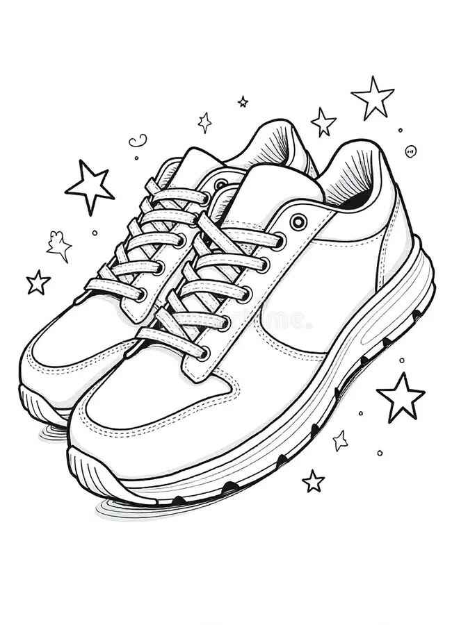 Desenho de Sapato Desenho Colorir Imprimir 11
