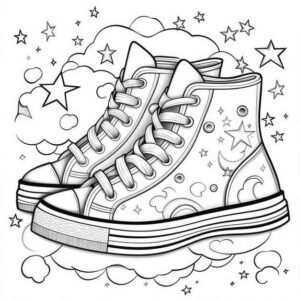 Desenho de Sapato Desenho Colorir Imprimir 19