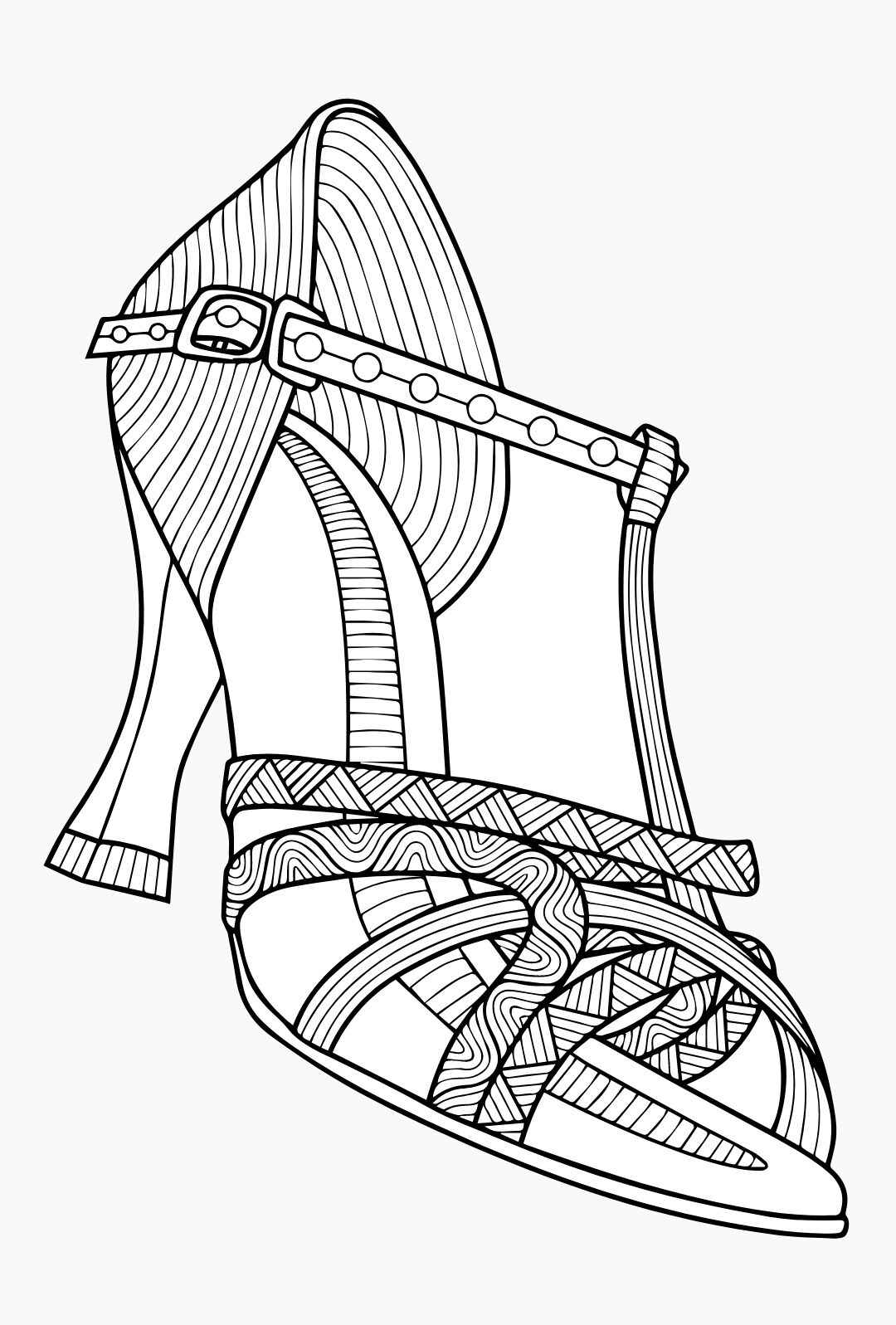 Desenho de Sapato Desenho Colorir Imprimir 21