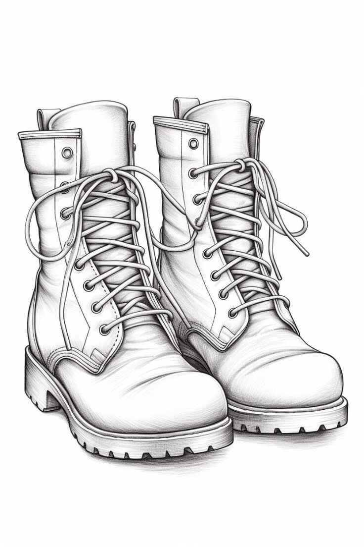 Desenho de Sapato Desenho Colorir Imprimir 26