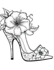 Desenho de Sapato Desenho Colorir Imprimir 27