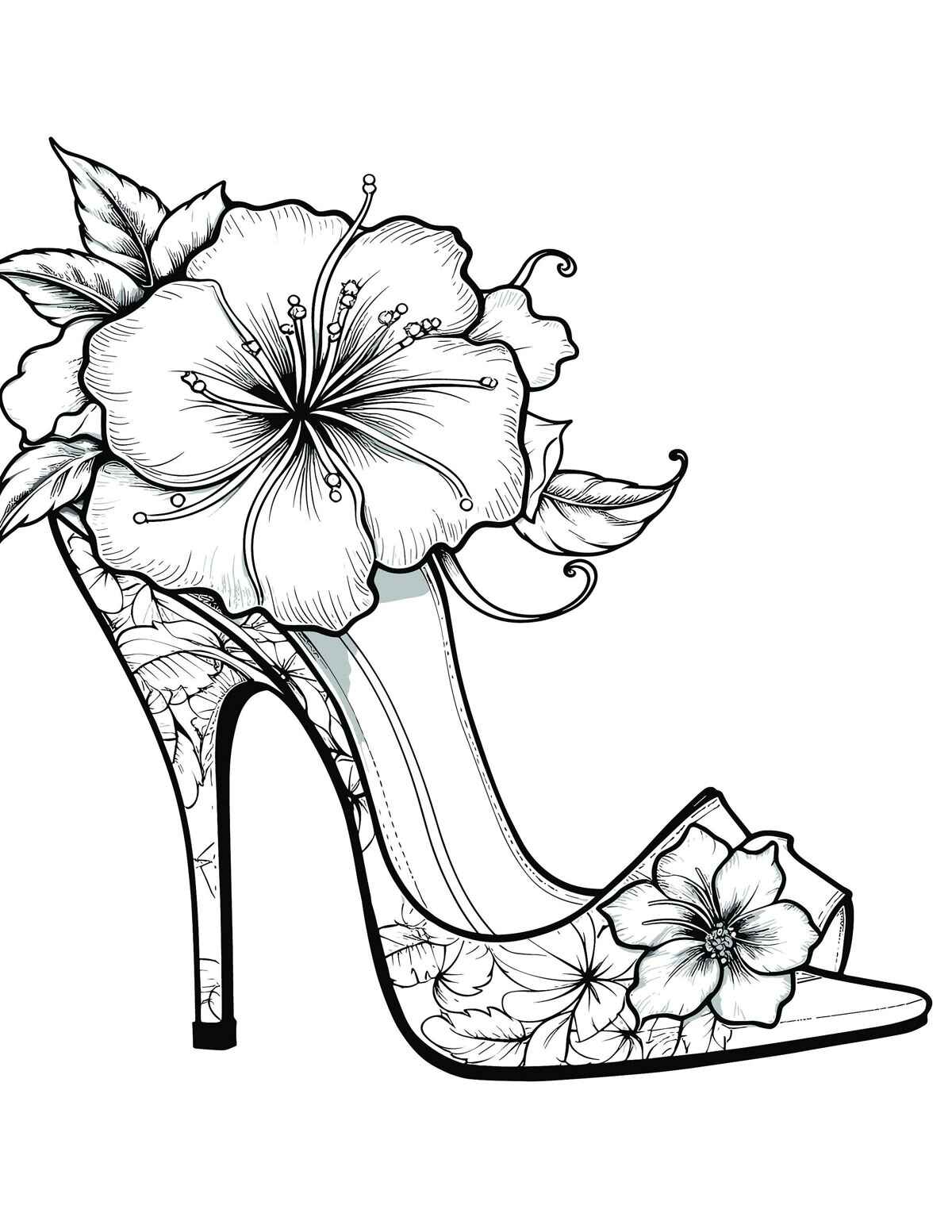 Desenho de Sapato Desenho Colorir Imprimir 27