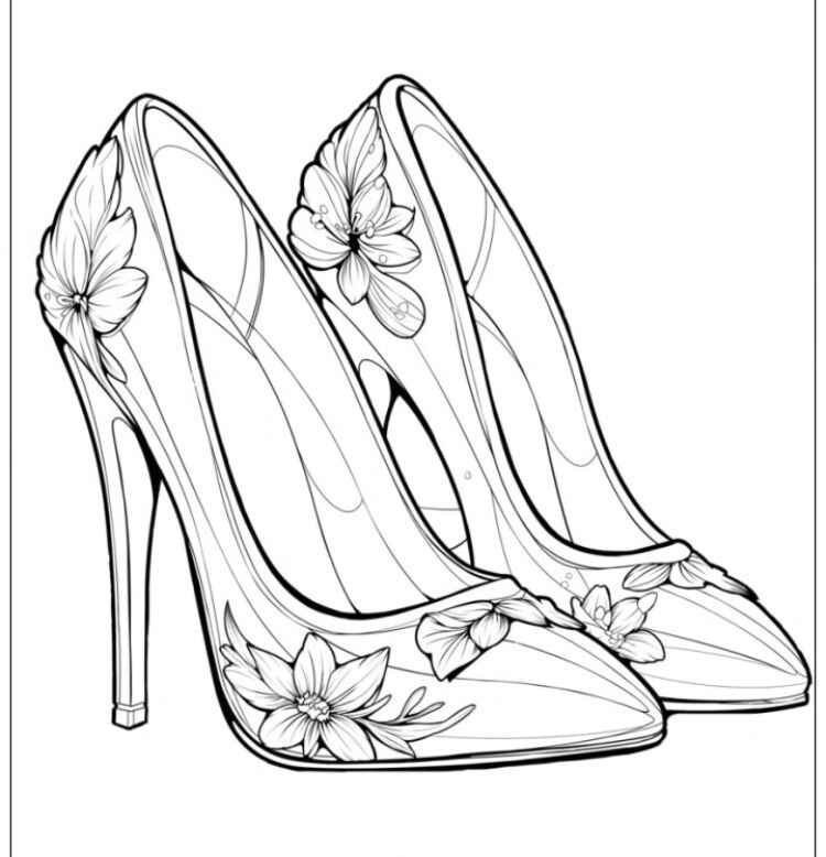 Desenho de Sapato Desenho Colorir Imprimir 29