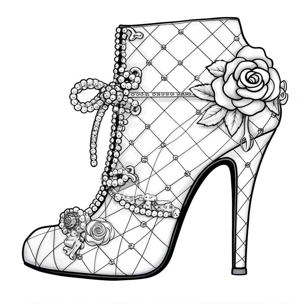 Desenho de Sapato Desenho Colorir Imprimir 32