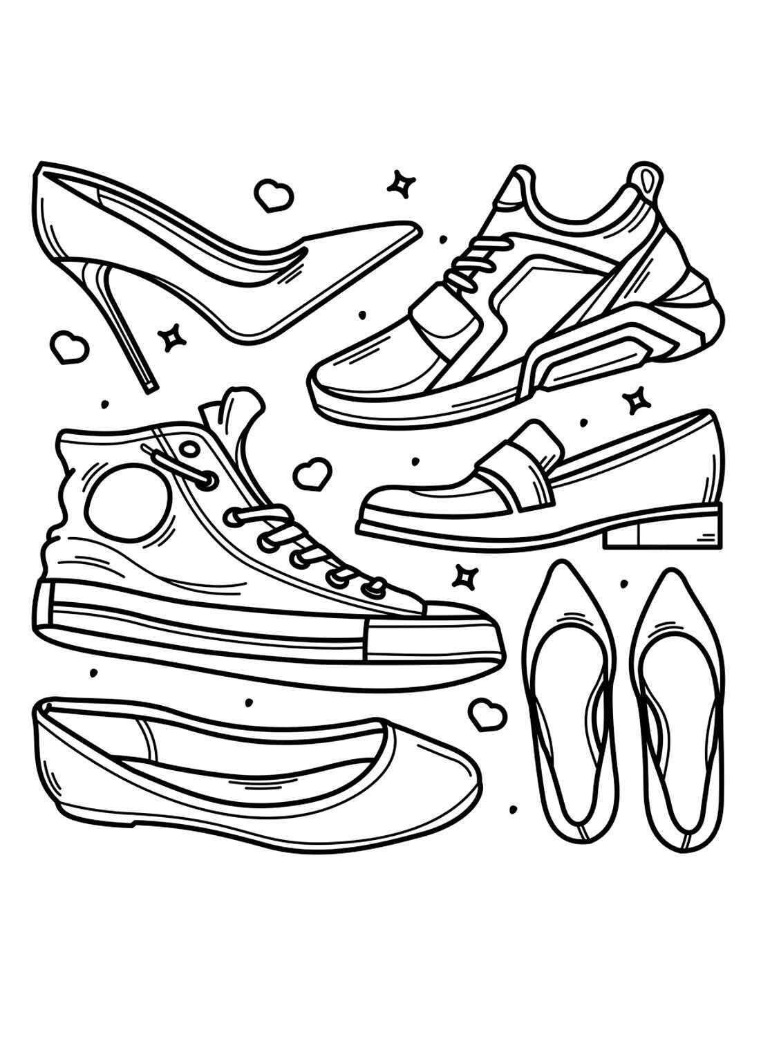 Desenho de Sapato Desenho Colorir Imprimir 41