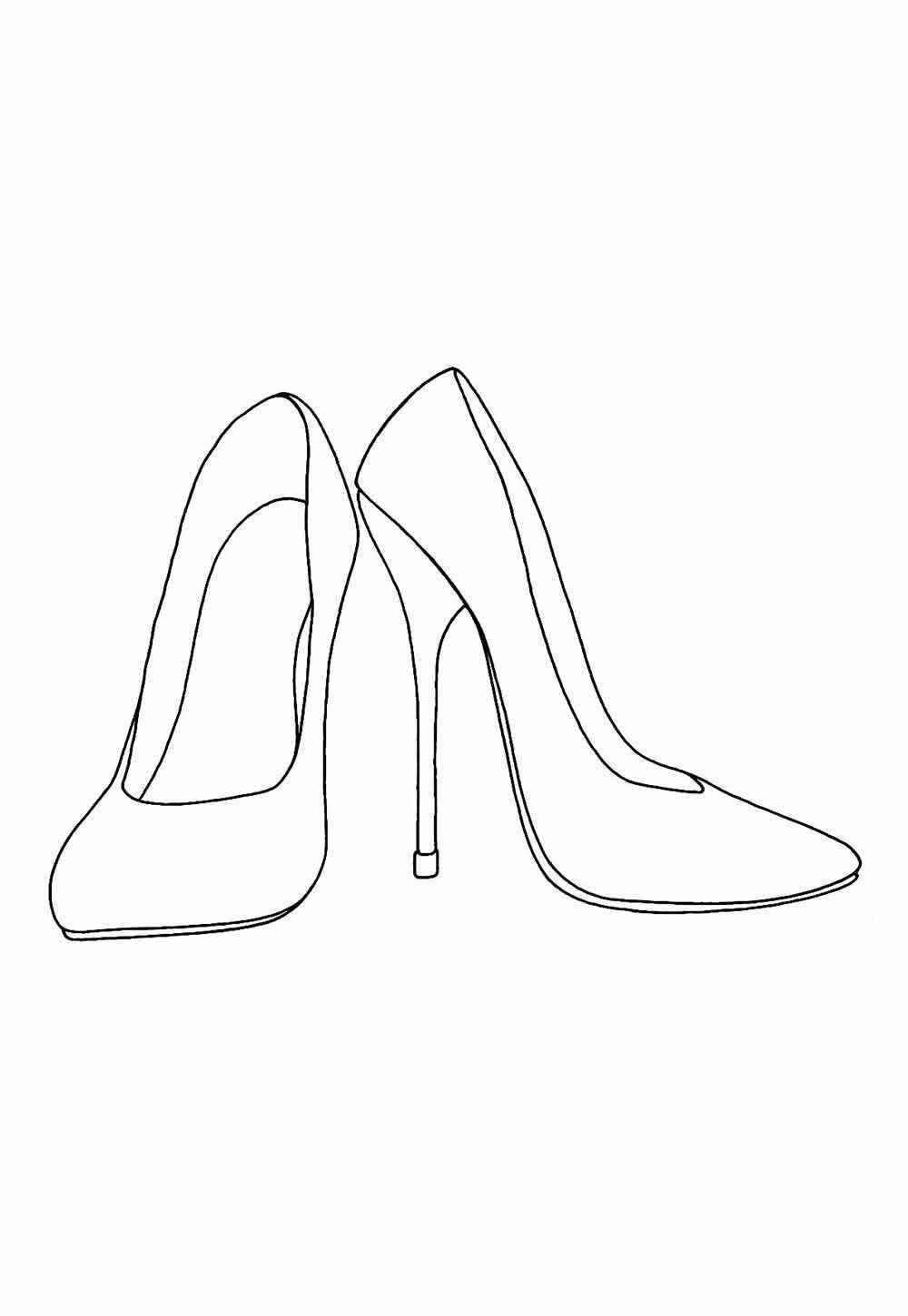 Desenho de Sapato Desenho Colorir Imprimir 48