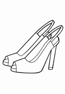Desenho de Sapato Desenho Colorir Imprimir 51