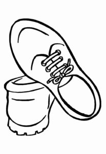 Desenho de Sapato Desenho Colorir Imprimir 53