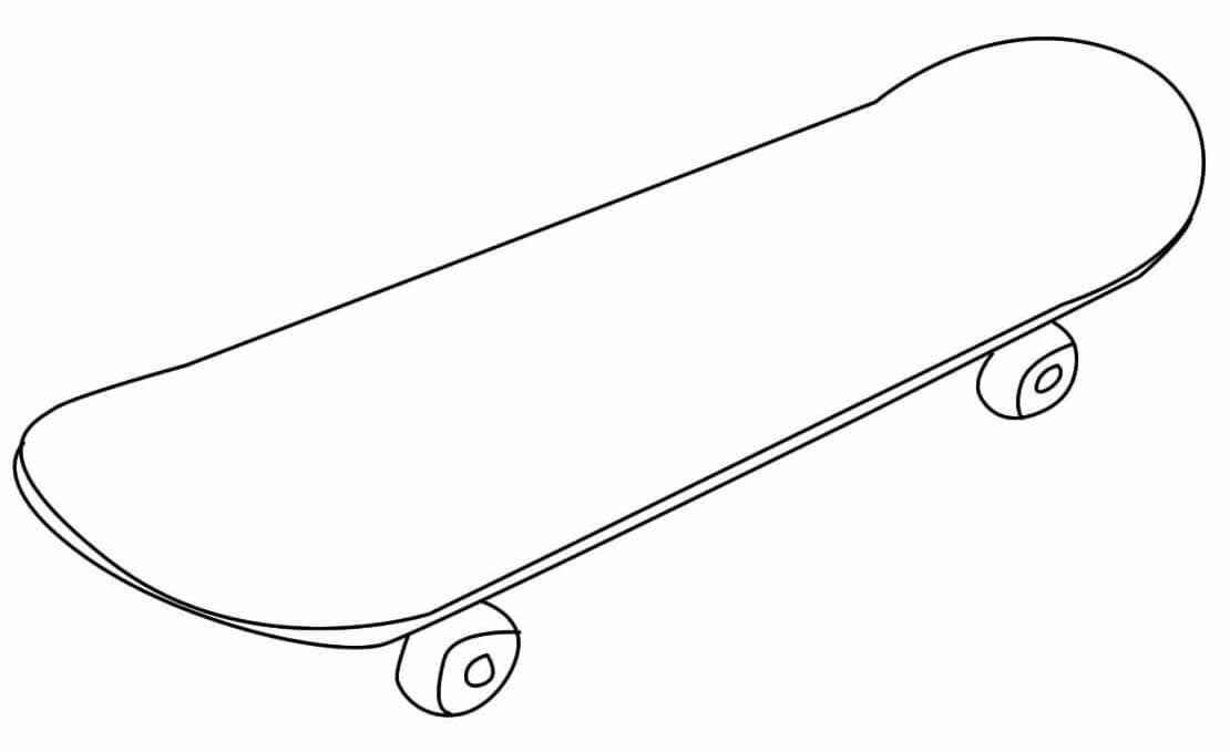 Desenho de Skate Desenho Colorir Imprimir 14