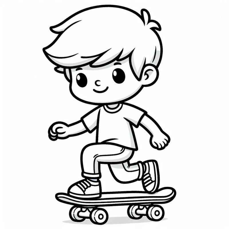 Desenho de Skate Desenho Colorir Imprimir 22
