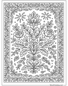 Desenho de Tapete Desenho Colorir Imprimir 02