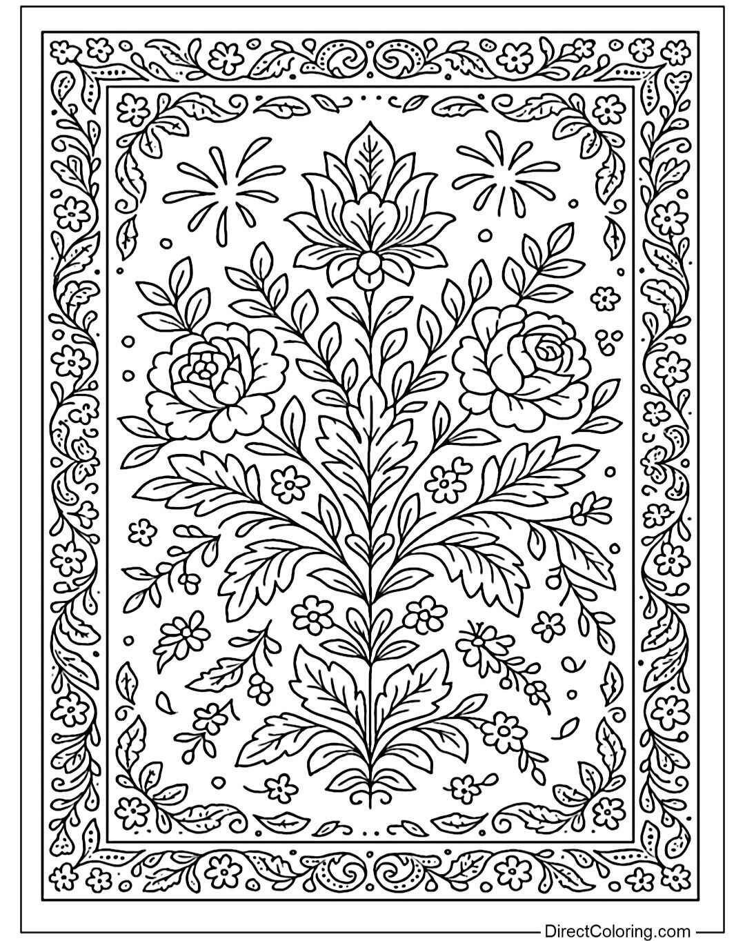 Desenho de Tapete Desenho Colorir Imprimir 02