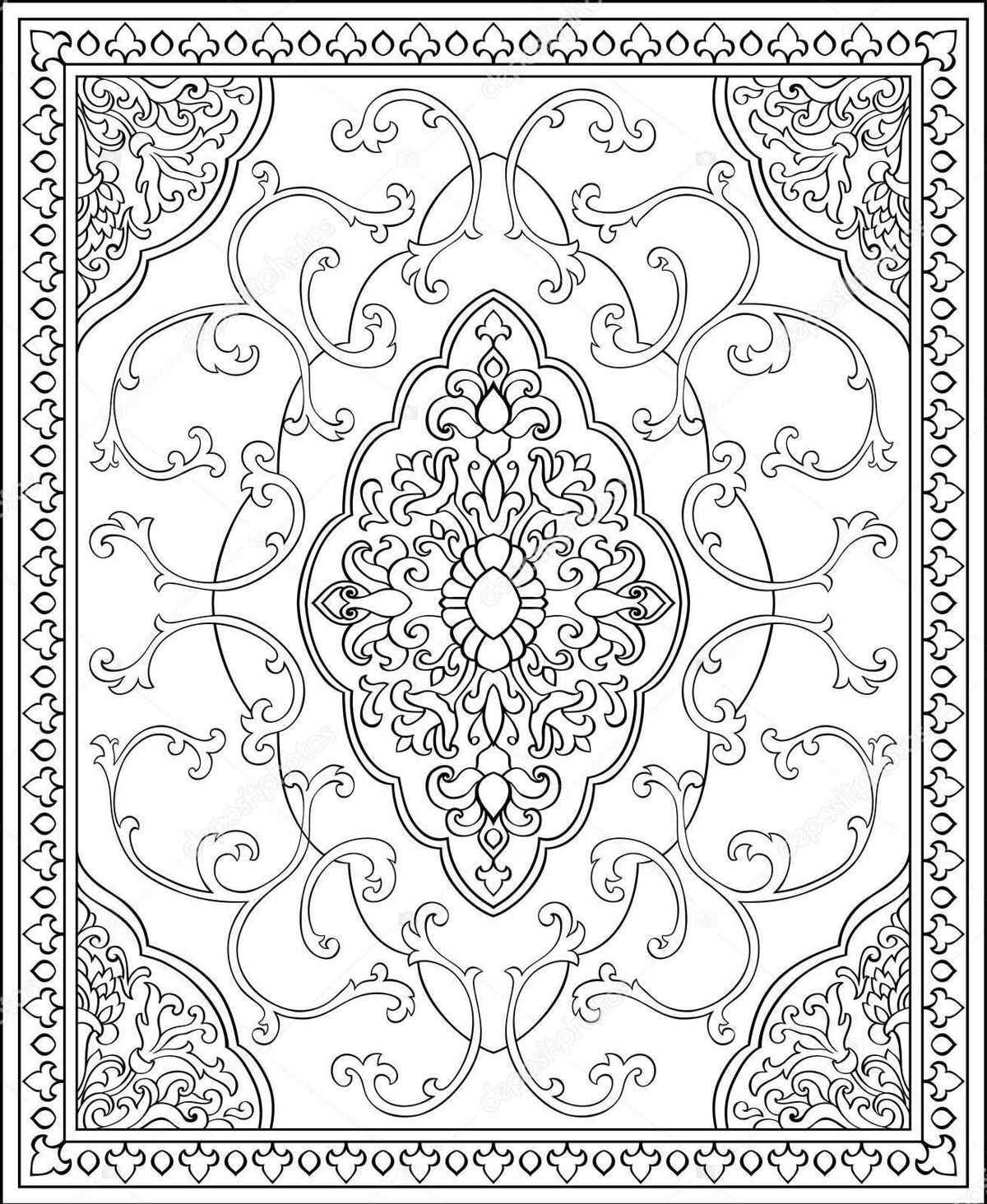 Desenho de Tapete Desenho Colorir Imprimir 05