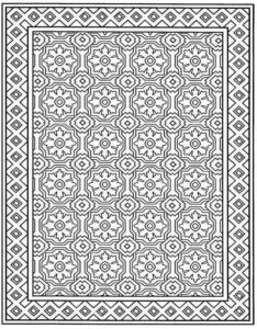 Desenho de Tapete Desenho Colorir Imprimir 06