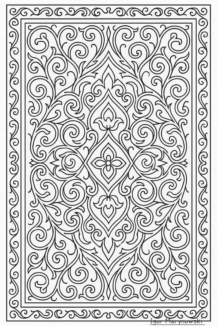 Desenho de Tapete Desenho Colorir Imprimir 07