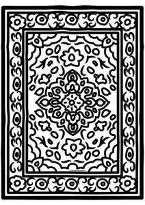 Desenho de Tapete Desenho Colorir Imprimir 09