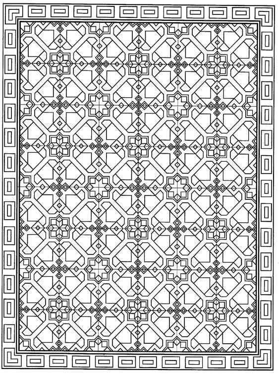 Desenho de Tapete Desenho Colorir Imprimir 14