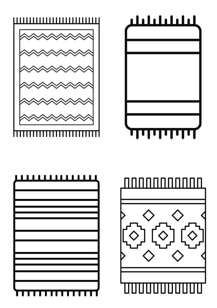 Desenho de Tapete Desenho Colorir Imprimir 15