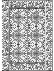 Desenho de Tapete Desenho Colorir Imprimir 16