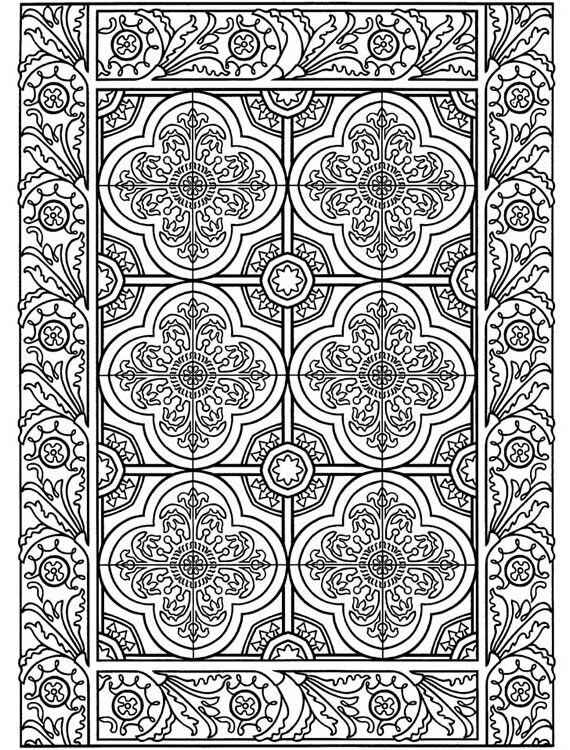 Desenho de Tapete Desenho Colorir Imprimir 16