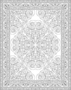Desenho de Tapete Desenho Colorir Imprimir 17