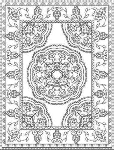 Desenho de Tapete Desenho Colorir Imprimir 19