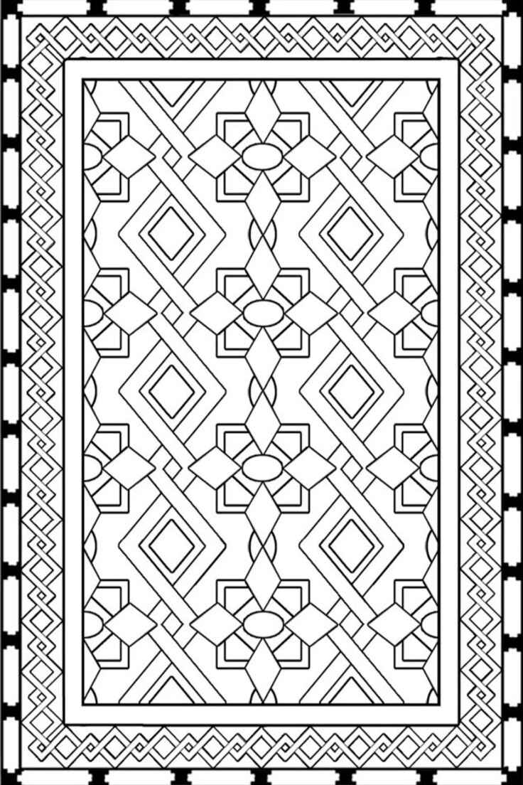 Desenho de Tapete Desenho Colorir Imprimir 20