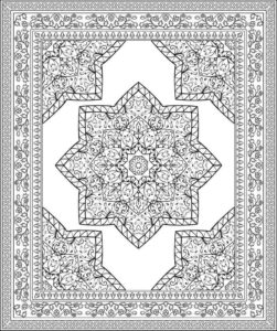 Desenho de Tapete Desenho Colorir Imprimir 24