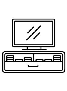 Desenho de Televisao Desenho Colorir Imprimir 03