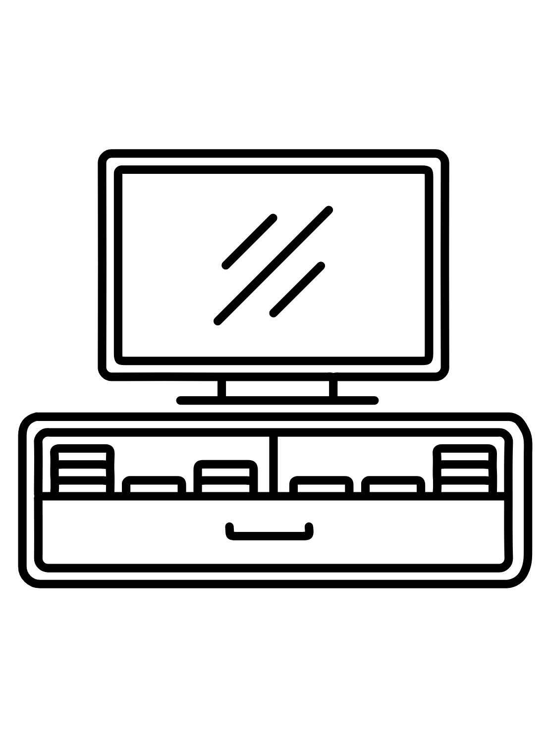 Desenho de Televisao Desenho Colorir Imprimir 03