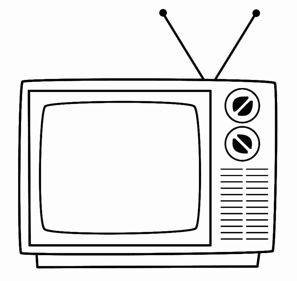 Desenho de Televisao Desenho Colorir Imprimir 10