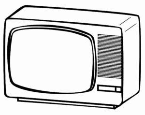 Desenho de Televisao Desenho Colorir Imprimir 11