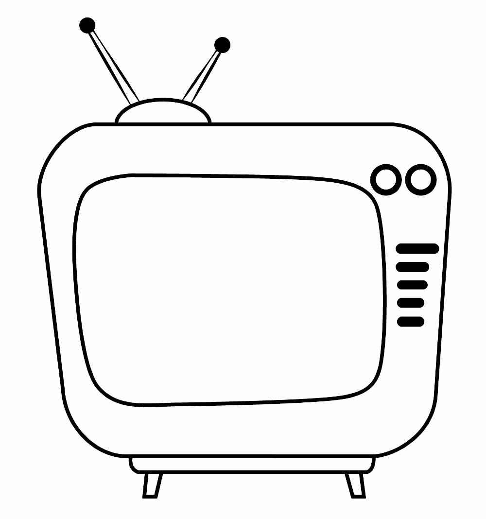 Desenho de Televisao Desenho Colorir Imprimir 12