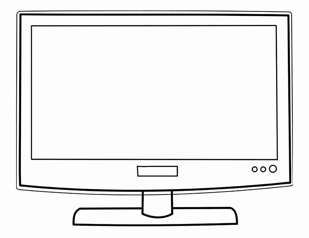 Desenho de Televisao Desenho Colorir Imprimir 13