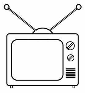 Desenho de Televisao Desenho Colorir Imprimir 16