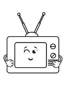 Desenho de Televisao Desenho Colorir Imprimir 18