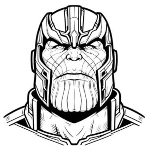 Desenho de Thanos Desenho Colorir Imprimir 03