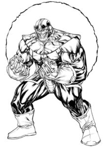 Desenho de Thanos Desenho Colorir Imprimir 11