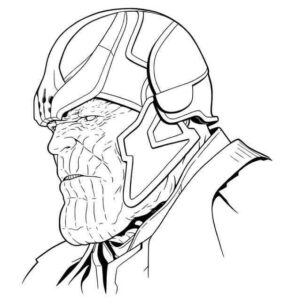 Desenho de Thanos Desenho Colorir Imprimir 12