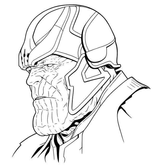 Desenho de Thanos Desenho Colorir Imprimir 12