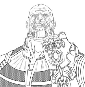 Desenho de Thanos Desenho Colorir Imprimir 13