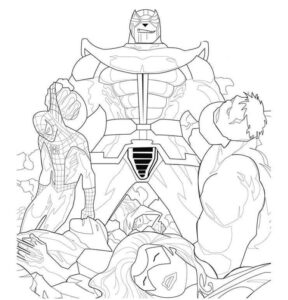 Desenho de Thanos Desenho Colorir Imprimir 18