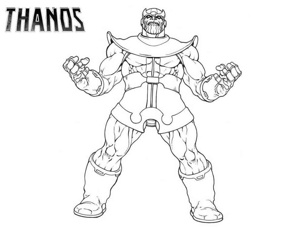 Desenho de Thanos Desenho Colorir Imprimir 19