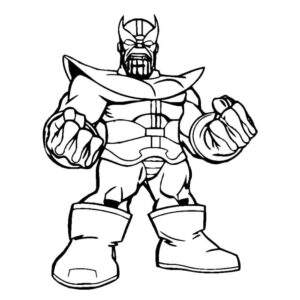 Desenho de Thanos Desenho Colorir Imprimir 20