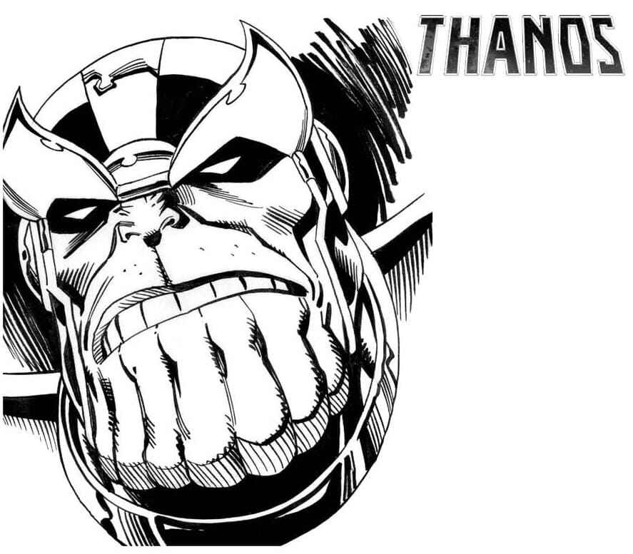 Desenho de Thanos Desenho Colorir Imprimir 22