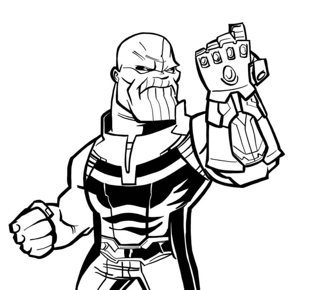 Desenho de Thanos Desenho Colorir Imprimir 24