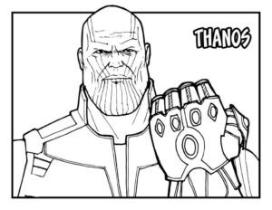 Desenho de Thanos Desenho Colorir Imprimir 25