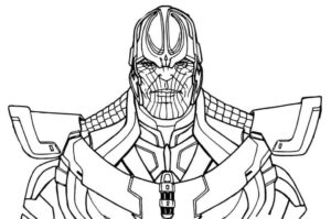 Desenho de Thanos Desenho Colorir Imprimir 26