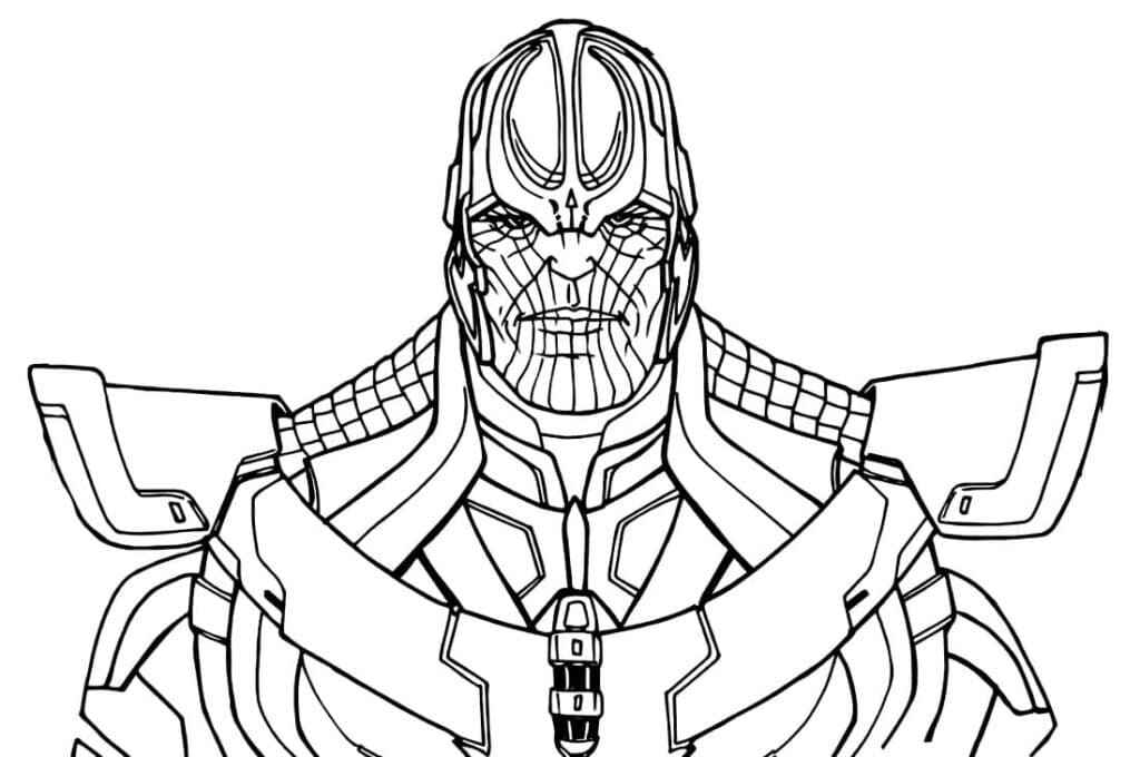 Desenho de Thanos Desenho Colorir Imprimir 26